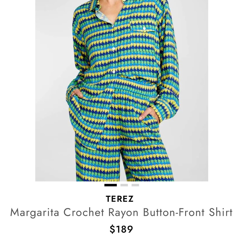 Terez Vibrant Green and Blue Patterned Jumpsuit